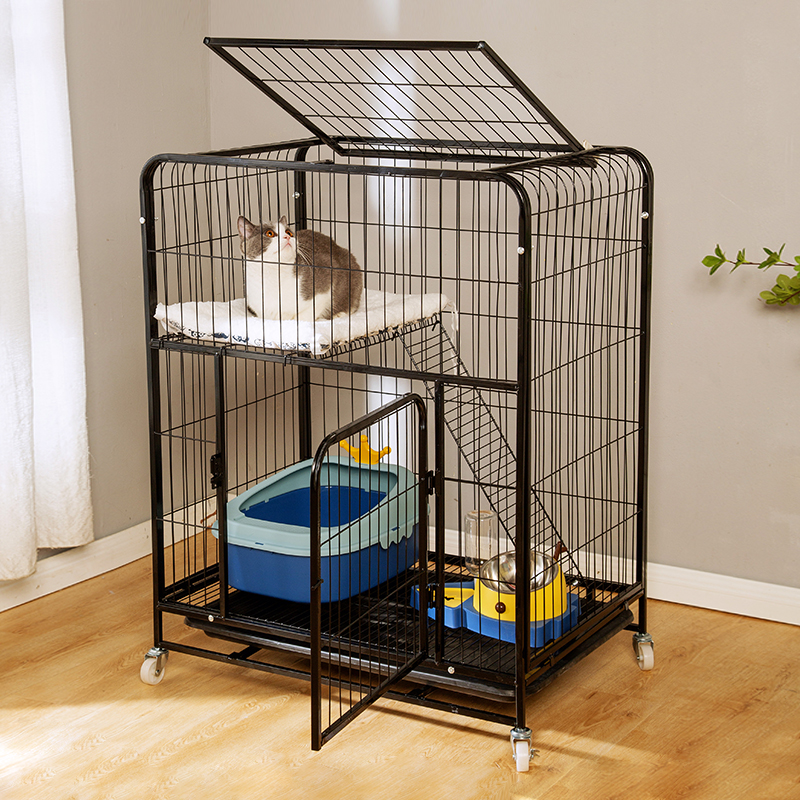 Two-storey cat cage cat villa home indoor large free space cat nest cat house cat house cat cage supplies