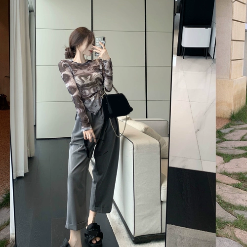 Лонгслив, тонкая ретро футболка, облегающий крой, защита от солнца