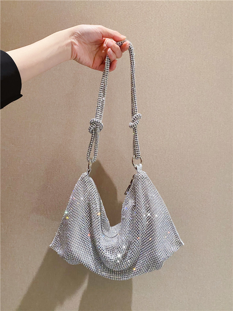 Full Drill Pack 2022 New Tide Dinners Hand Inlaid Drills Full Drill Armpit Handbag Water Drill Bag Advanced Sense Single Shoulder