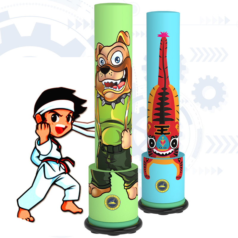 Box-shaped professional children's taekwondo sand bag Household cartoon painted boy vertical tumbler boxing sand bag