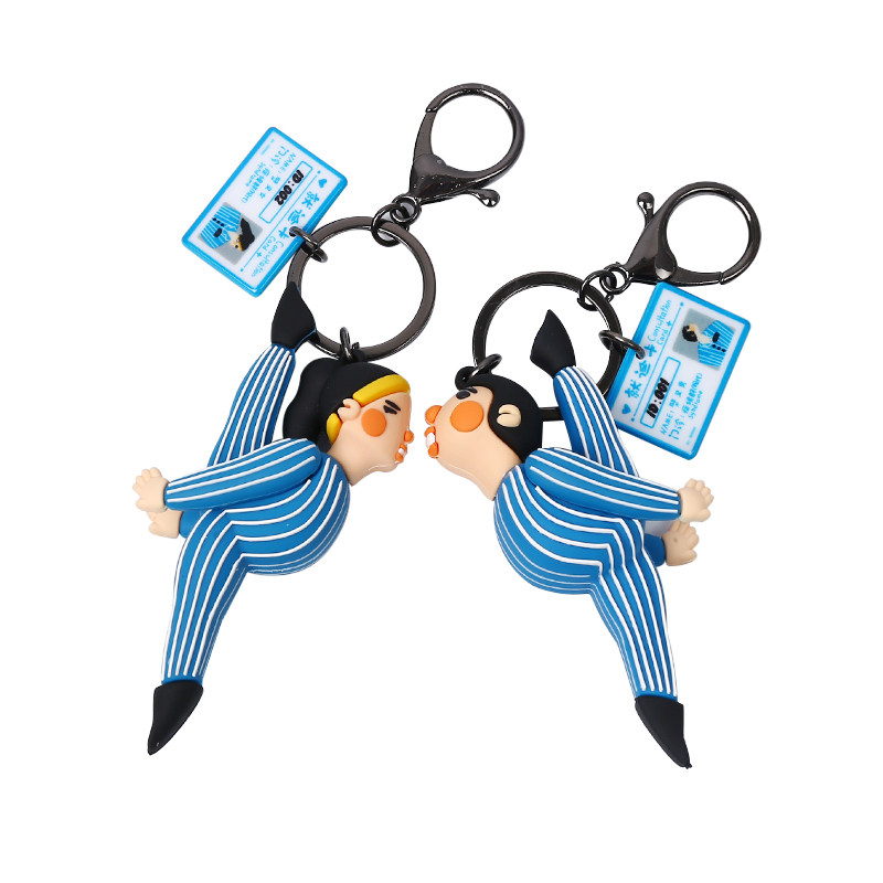 Fork keychain simple Japanese key chain couple men and women a pair of creative cute bag pendant car
