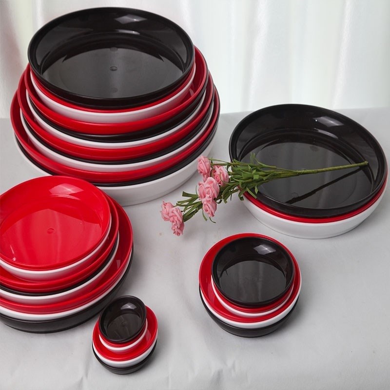 LAN resin tray was thickening resin flower POTS round resin flower pot tray faceplate tap water from the chassis base