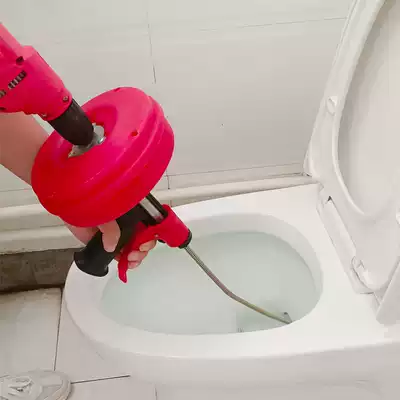 Toilet dredge Electric Sewer dredging artifact through kitchen pipe floor drain sewer blocking spring tool