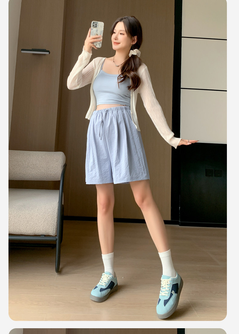 孕妇短裤夏季薄款外穿无托腹不勒肚子奶芙裤宽松休闲打底裤子夏装 — 30