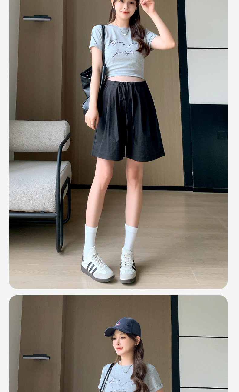 孕妇短裤夏季薄款外穿无托腹不勒肚子奶芙裤宽松休闲打底裤子夏装 — 16
