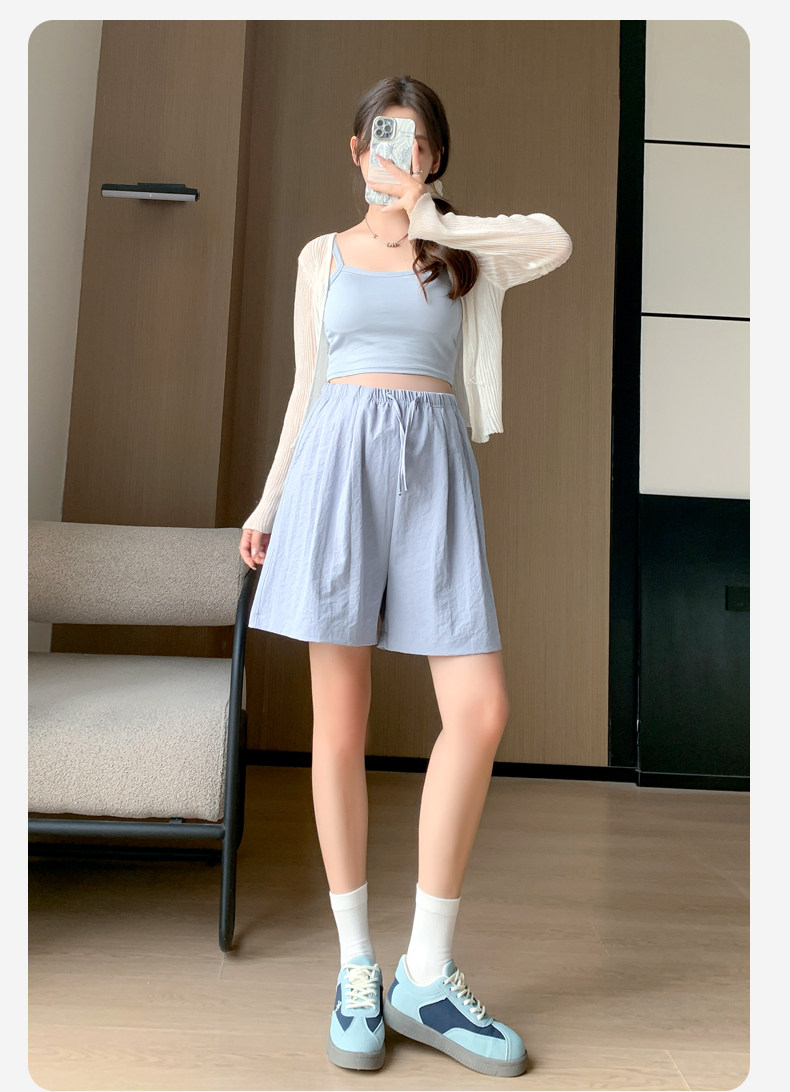 孕妇短裤夏季薄款外穿无托腹不勒肚子奶芙裤宽松休闲打底裤子夏装 — 32