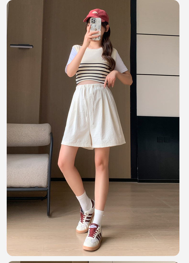 孕妇短裤夏季薄款外穿无托腹不勒肚子奶芙裤宽松休闲打底裤子夏装 — 21