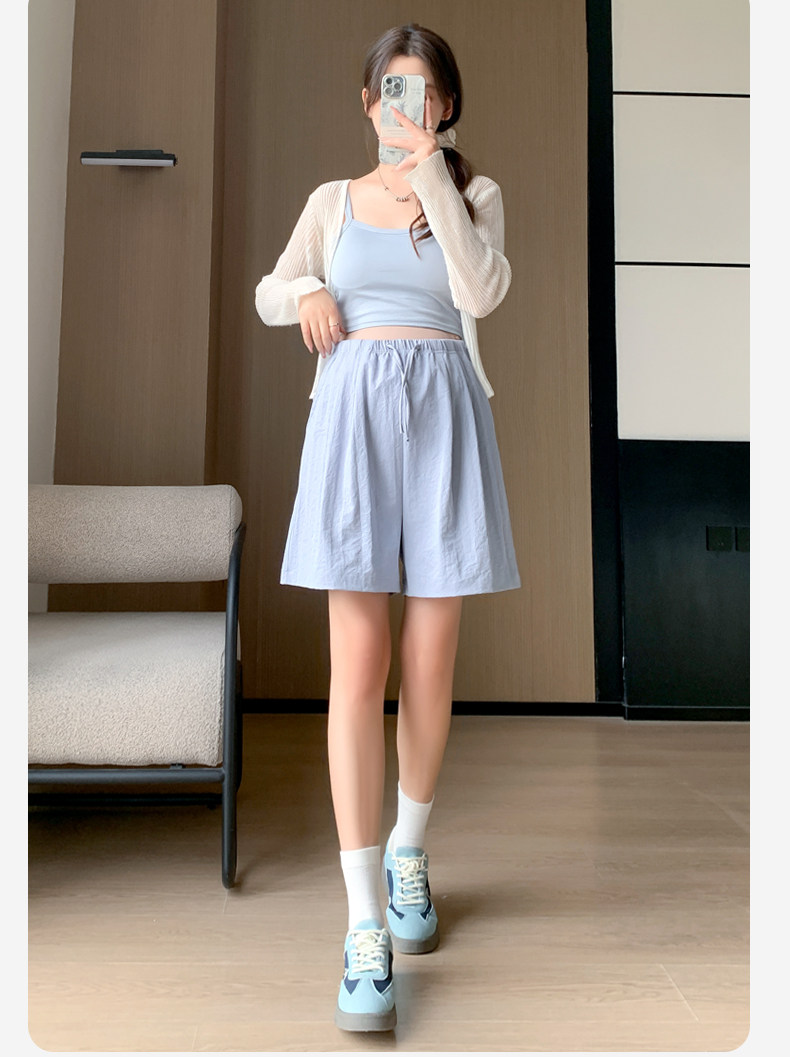 孕妇短裤夏季薄款外穿无托腹不勒肚子奶芙裤宽松休闲打底裤子夏装 — 31
