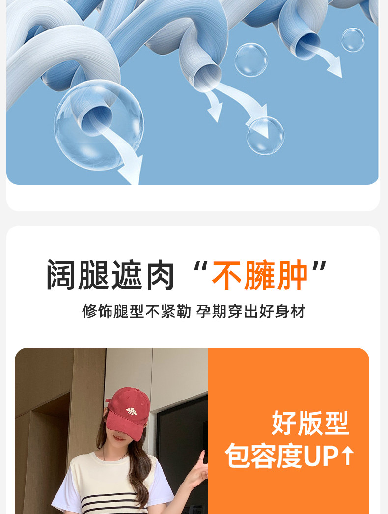 孕妇短裤夏季薄款外穿无托腹不勒肚子奶芙裤宽松休闲打底裤子夏装 — 7