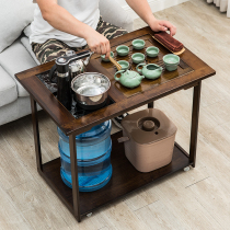 Tea table Mobile tea table Simple household balcony small tea table Living room sofa side a few tea tables Short extended tea cart