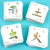Toddler baby literacy card 0-3-6 years old Preschool children Chinese character early education direct printing literacy card Literacy card
