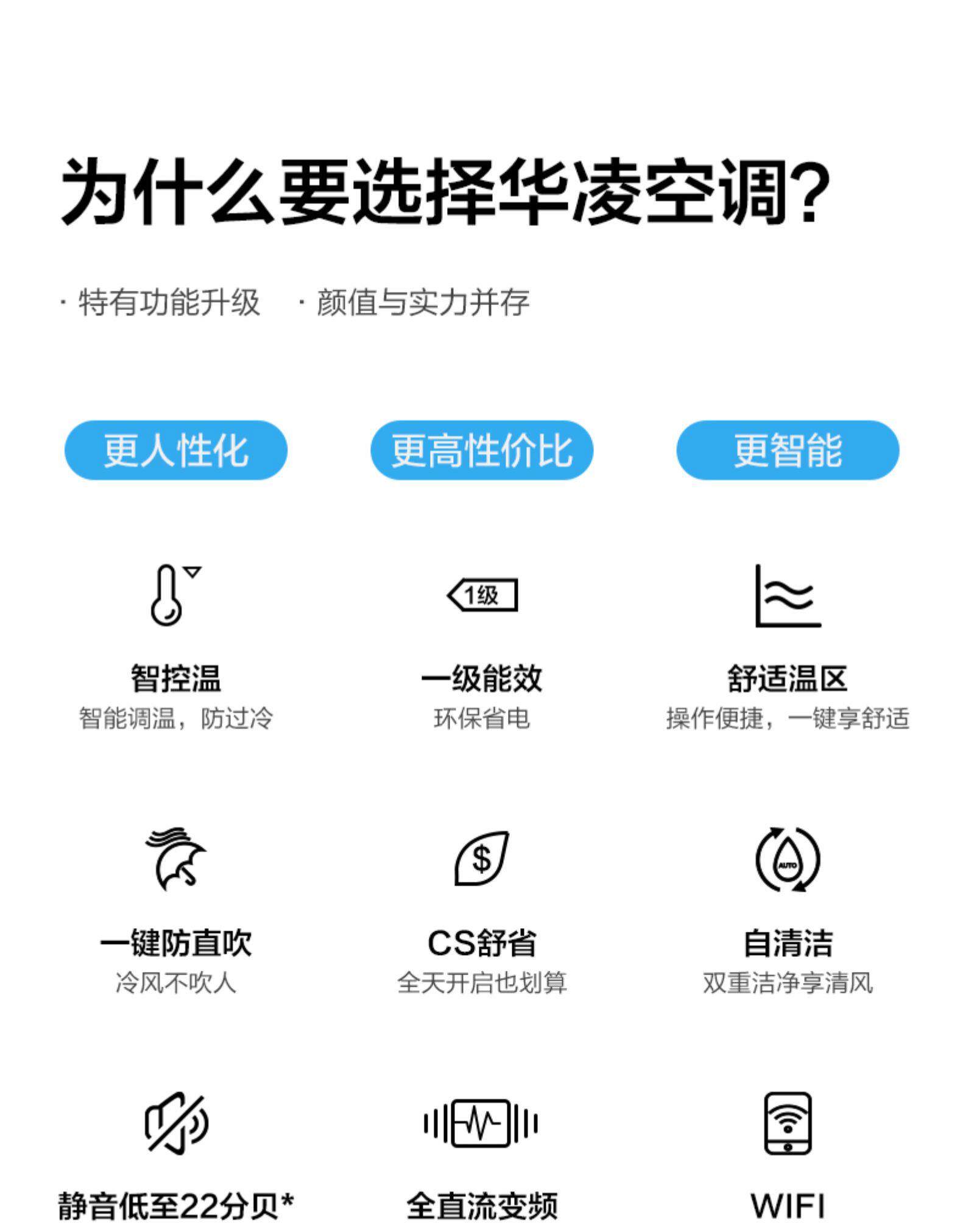 华凌 大3匹 一级变频 立式柜机 图4
