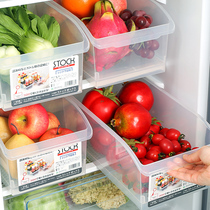Refrigerator storage box Transparent partition drawer type frozen fresh fruit Kitchen food finishing box storage artifact