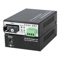 Fengqing 2-way one-way switching optical transceiver two-way forward supports 14-slot rack centralized power supply alarm signal normally open and close relay perimeter PLC control sensor electronic fence