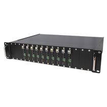 Seal Leaning 16 groove HDMI optical transceiver rack centralized plug-in-card dual power bidirectional audio talkback RS232 data support DVI transfer fiber EDID learning 1080P6