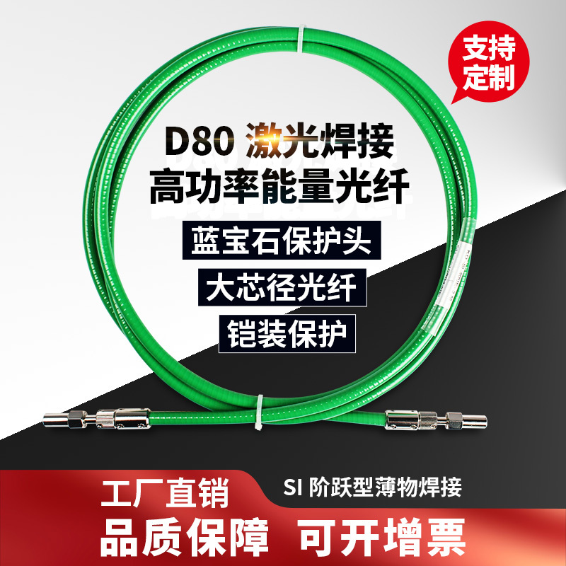 Fengqing D80 Laser Energy Fiber Armored Jumper Si Step-Type Thin Object Welding Si400E Si600E High-Power Laser Welding Marking Cleaning Factory Direct Sales Can Undertake Maintenance