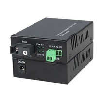 Seal Leaning 1 Way one-way switching volume optical transmitter and receiver all the way forward single fiber SC FC ST support 14 trough frame centralized power supply alarm signal relay perimeter PLC control electronic fence