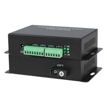 Fengqing 4-20mA analog optical transceiver 1 2 4 8 16-way one-way or two-way two-three-four-wire milliamp current 0-10V voltage to fiber optic transmitter 24V1A