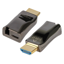 Seal-leaning non-compression HDMI1 4 optical transmitter and receiver 4K@30hz high-definition audio-video fiber extender 1 core 10000 trillion OM3 Mini non-destructive multimode single core 300 m LC transceiver ED