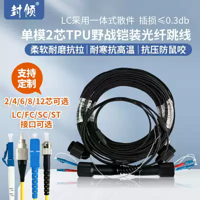 lc-lc single-mode 2-core tpu Field armored fiber optic jumper fc sc st dual-core armor finished line 3 3mm led large-screen projection rental live camera sdi hd