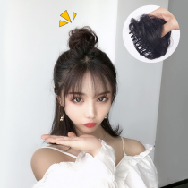 Grab clip half ball head wig female fluffy natural true hair flower bract head plate hair trim wig bag floral headdress