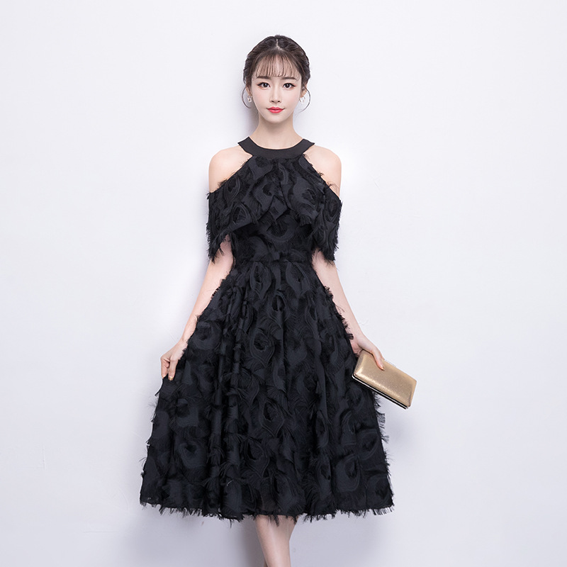  M+Black mid -length wearing   + $3.14 