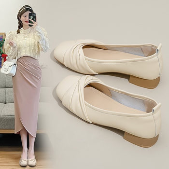 Spring and Autumn Evening Breeze Gentle Shoes French Style Women's Shoes 2025 New Summer Flat Soft Sole Maternity Mary Jane Shoes