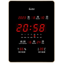 Hongtai 2024 новые wi-fi электронные часы цифровой вечный календарь wall-mounted Electronic clock munic closy clock