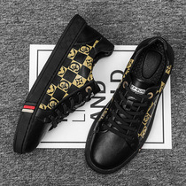 Cool Chi Medusa Fan Mens Shoes 2022 European Station New Black Round Toe Tide Shoes Low Top Little Bee Mens Shoes