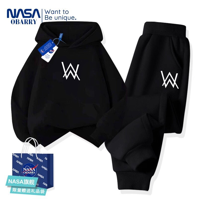 Nasa Co-Branded Jia Hao Style Sweatshirt Alan Walker Hoodie Unisex Spring, Autumn and Summer Four-Piece Set Nasa Co-Branded Jia Hao Style Sweatshirt Alan Walker Hoodie Unisex Spring, Autumn and Summer Four-Piece Set