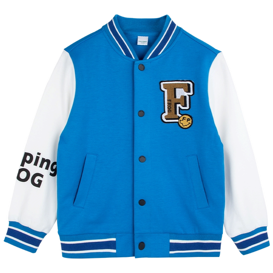 
Frog Prince children's clothing boys' middle-aged children's spring jacket boys' spring contrasting color baseball uniform children's jacket spring autumn style