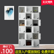 18-door locker Employee storage cabinet Factory cupboard Multi-door tin shoe cabinet Workshop cup cabinet Steel storage bag cabinet
