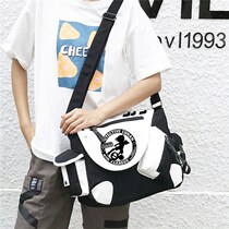 Edogawa Conan cartoon anime peripheral shoulder bag fashion men and women teenagers trend shoulder large capacity backpack