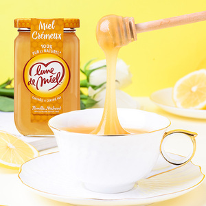 lunedemiel法国蜜月进口蜂蜜纯正天然野生结晶柠檬黄金百花蜜美容