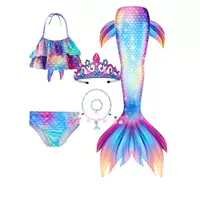 63 комплект из трех предметов «русалка» + колье + корона + ласты