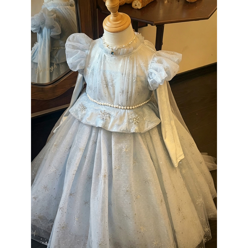 Elsa Princess Dress for Girls Autumn and Winter 2026 New Style Puffy Tulle Super Fairy Birthday Dress Elsa Children's Dress Elsa Princess Dress for Girls Autumn and Winter 2026 New Style Puffy Tulle Super Fairy Birthday Dress Elsa Children's Dress