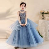 Вечернее платье, элитный детский наряд для музыкальных выступлений, платье девочки цветочницы, наряд маленькой принцессы