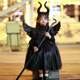 Halloween children's costume black wing dress