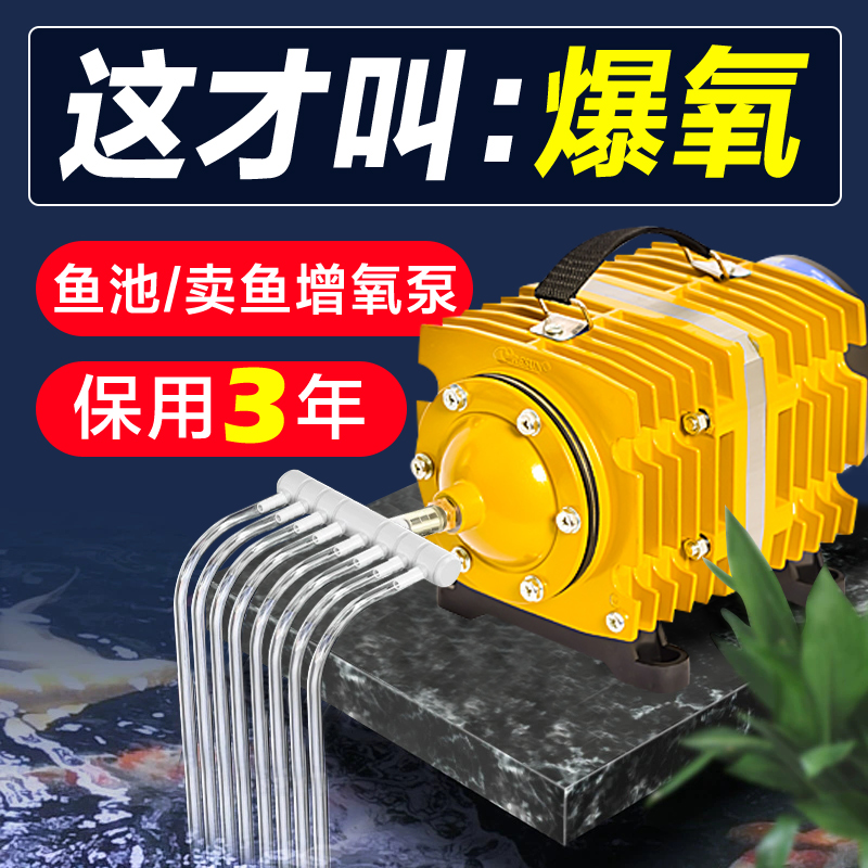 Fish Pool Oxygen Pump Oxygenation Pump Selling Fish Seafood Pond Oxygenated Roast Duck Cheer Air Pump oxygen fish Oxygen Fish Rind-Taobao