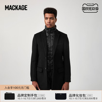 MACKAGE mens SKAI three-in-one wool jacket medium and long fashion warm detachable lining counter