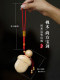Peach Wood Shangfang Sword Sword 펜던트 아기 어린이와 아기 가구 가구를 가지고 다니는 아기 가구 가구를 두려워 핑 피난 출생 연도의 예방 예방 빨강 밧줄 장식