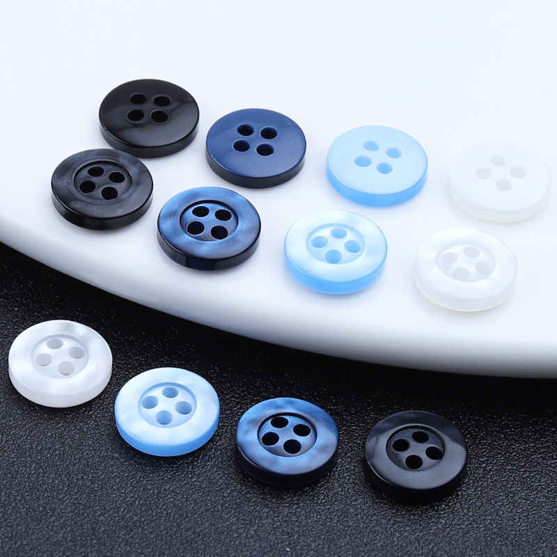 Shirt Buttons for Men, High-End Black and White Casual Clothing Buttons, Collar Buttons for Short-Sleeved T-Shirts and Shirts, Buttons for Women