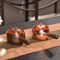 Tea core pot pure copper kettle filter bubble teapot thickened side pot copper electric pottery stove tea cooker