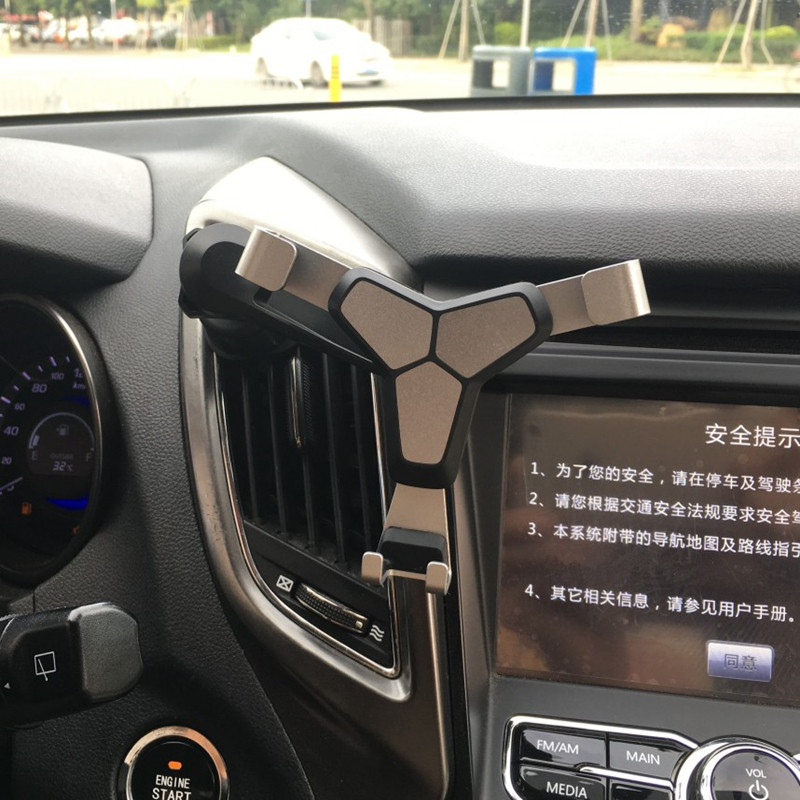 Car mobile phone bracket air outlet car avoid extension rod horizontal vertical vertical stripe fixed navigation frame universal