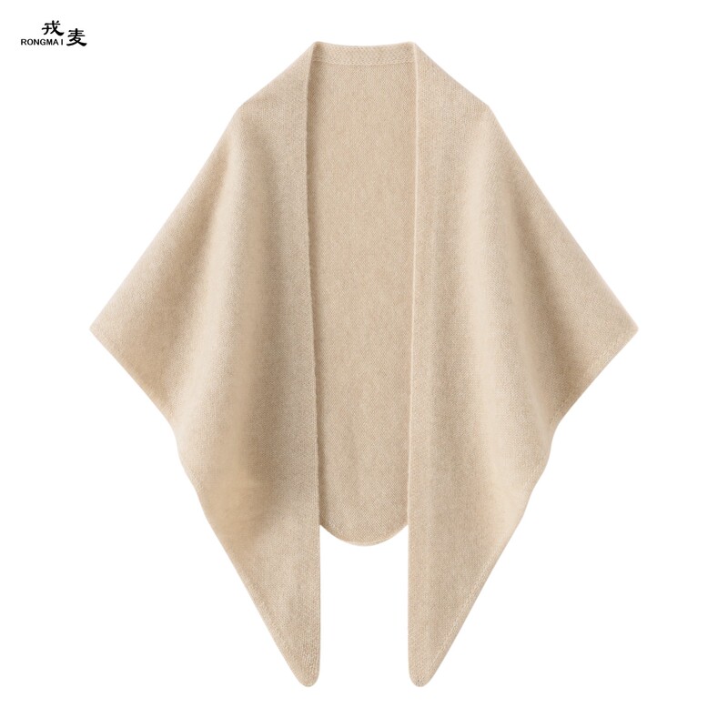 Cashmere Triangle Scarf for Women, 100% Pure Cashmere, Autumn and Winter New Seven-Needle Double-Strand Thickened Solid Color Knitted Warm Scarf Shawl Cashmere Triangle Scarf for Women, 100% Pure Cashmere, Autumn and Winter New Seven-Needle Double-Strand Thickened Solid Color Knitted Warm Scarf Shawl