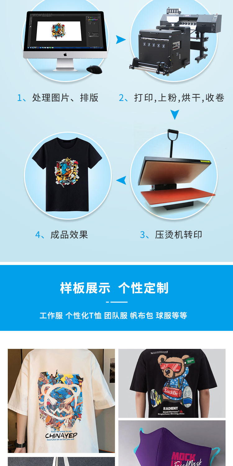 Фото машины 银图4720 3200 7610双头四头高精度服装转印印表机白墨转印印表机 Silver chart