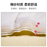 Детское хлопковое летнее марлевое большое полотенце от пота для детского сада