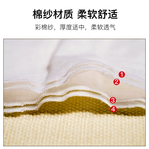 Детское хлопковое летнее марлевое большое полотенце от пота для детского сада