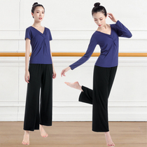 Summer dance practice suit suit female adult new short-sleeved body training dance suit Chinese classical dance costume
