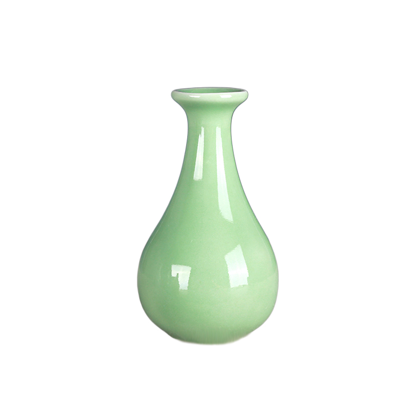 Jia the qing fang longquan celadon furnishing articles contracted sitting room floret hydroponic flower vases, pottery and porcelain home decoration